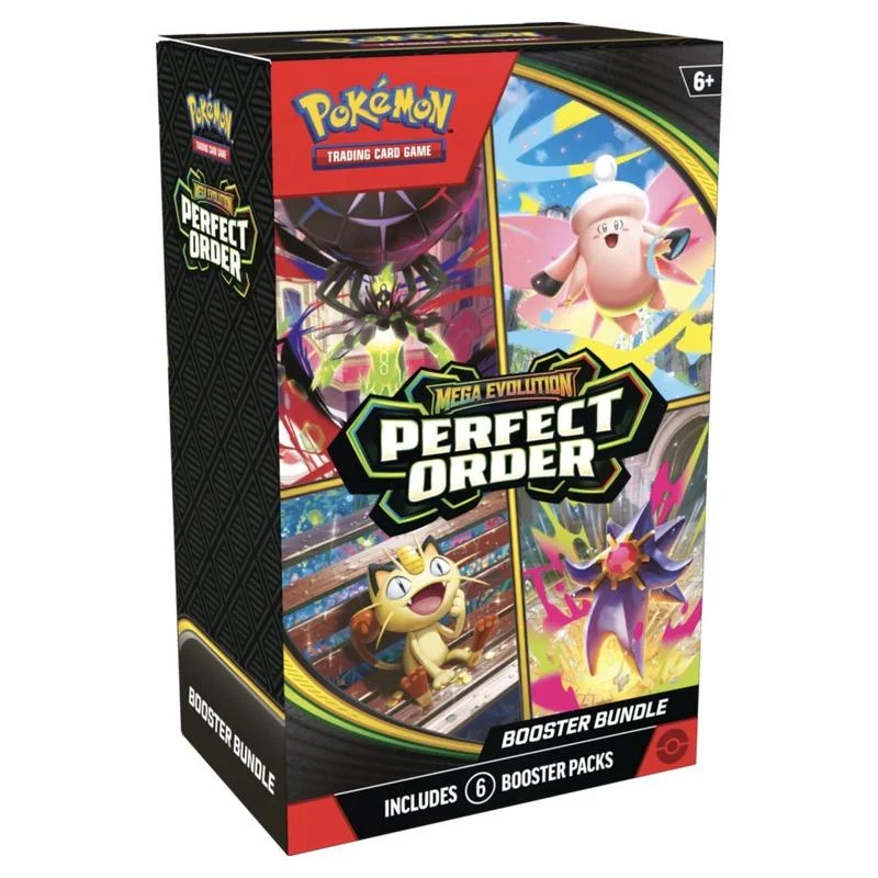 POKEMON TCG MEGA EVOLUTION PERFECT ORDER BOOSTER BUNDLE INGLES
