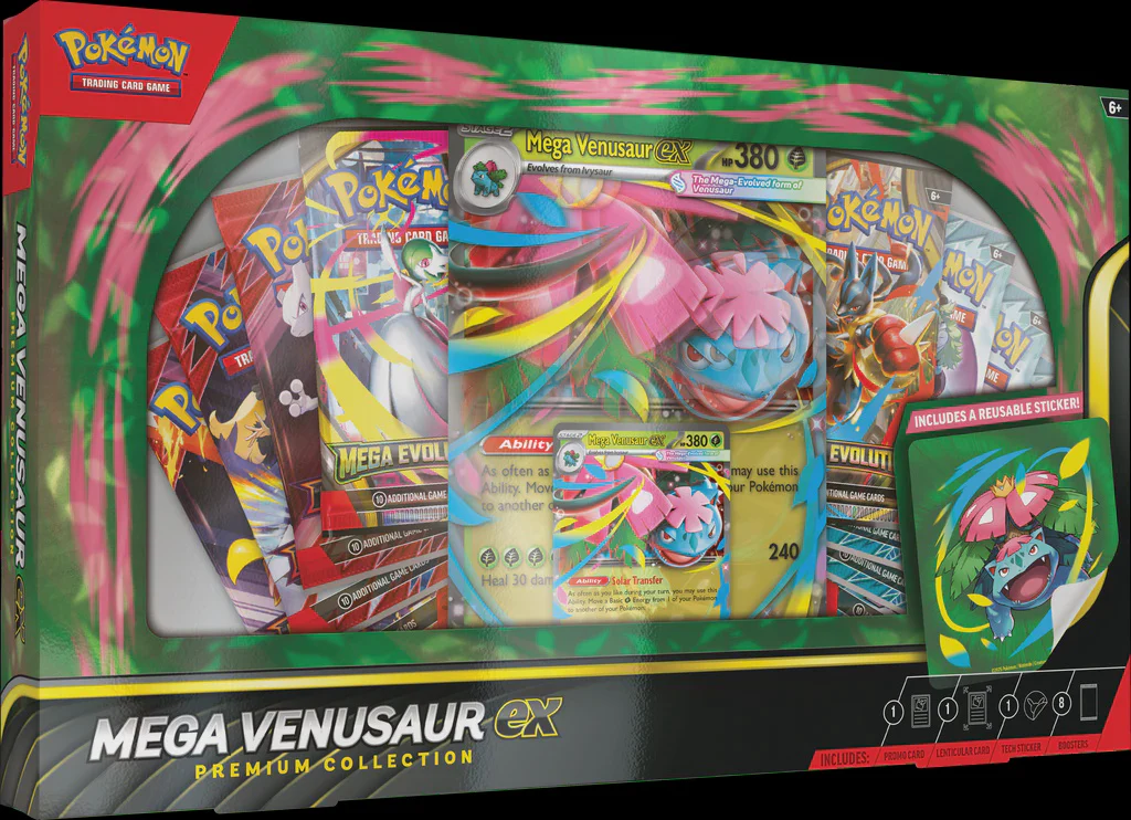 POKEMON TCG MEGA VENUSAUR EX PREMIUM COLLECTION INGLES