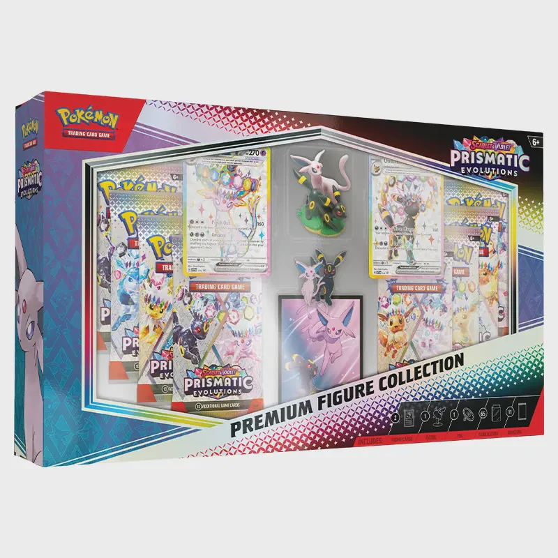 POKEMON TCG SCARLET & VIOLET PRISMATIC EVOLUTIONS PREMIUM FIGURE COLLECTION ESPANOL