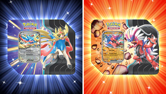 POKEMON TCG SLASHING LEGENDS TIN ESPANOL