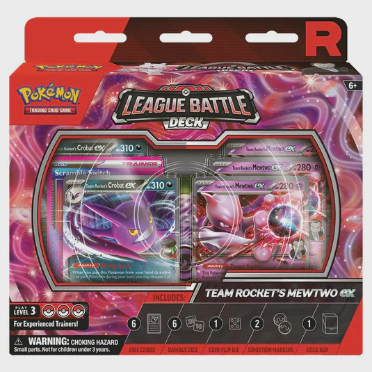 POKEMON TCG TEAM ROCKET MEWTWO LEAGUE BATTLE DECK EX INGLES