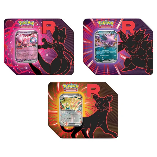 POKEMON TCG TEAM ROCKET TIN TERCIA INGLES