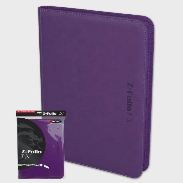 Portfolio: 9-Pocket Zippered LX- Purple