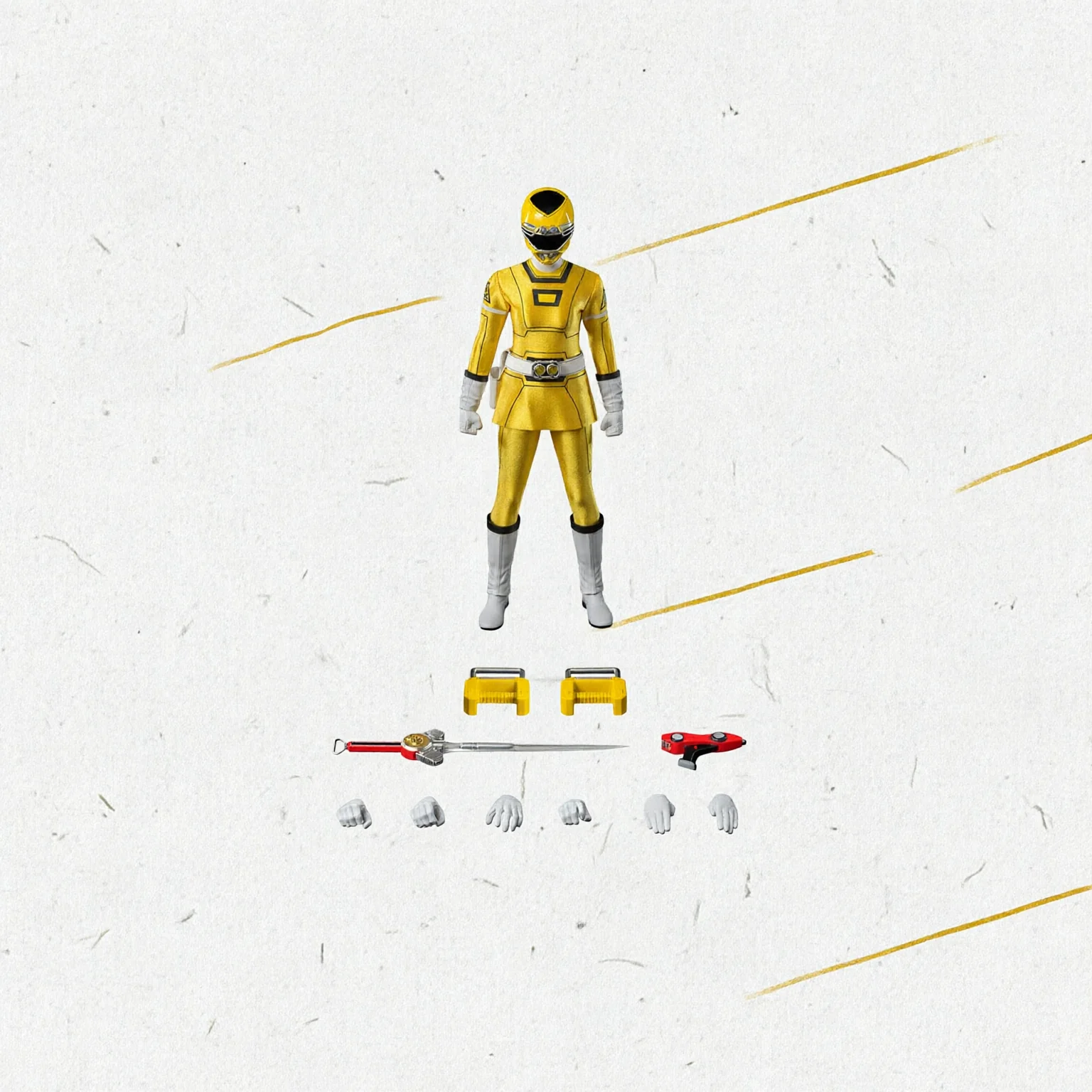 POWER RANGERS TURBO - FIGZERO 1/6 YELLOW TURBO POWER RANGERS