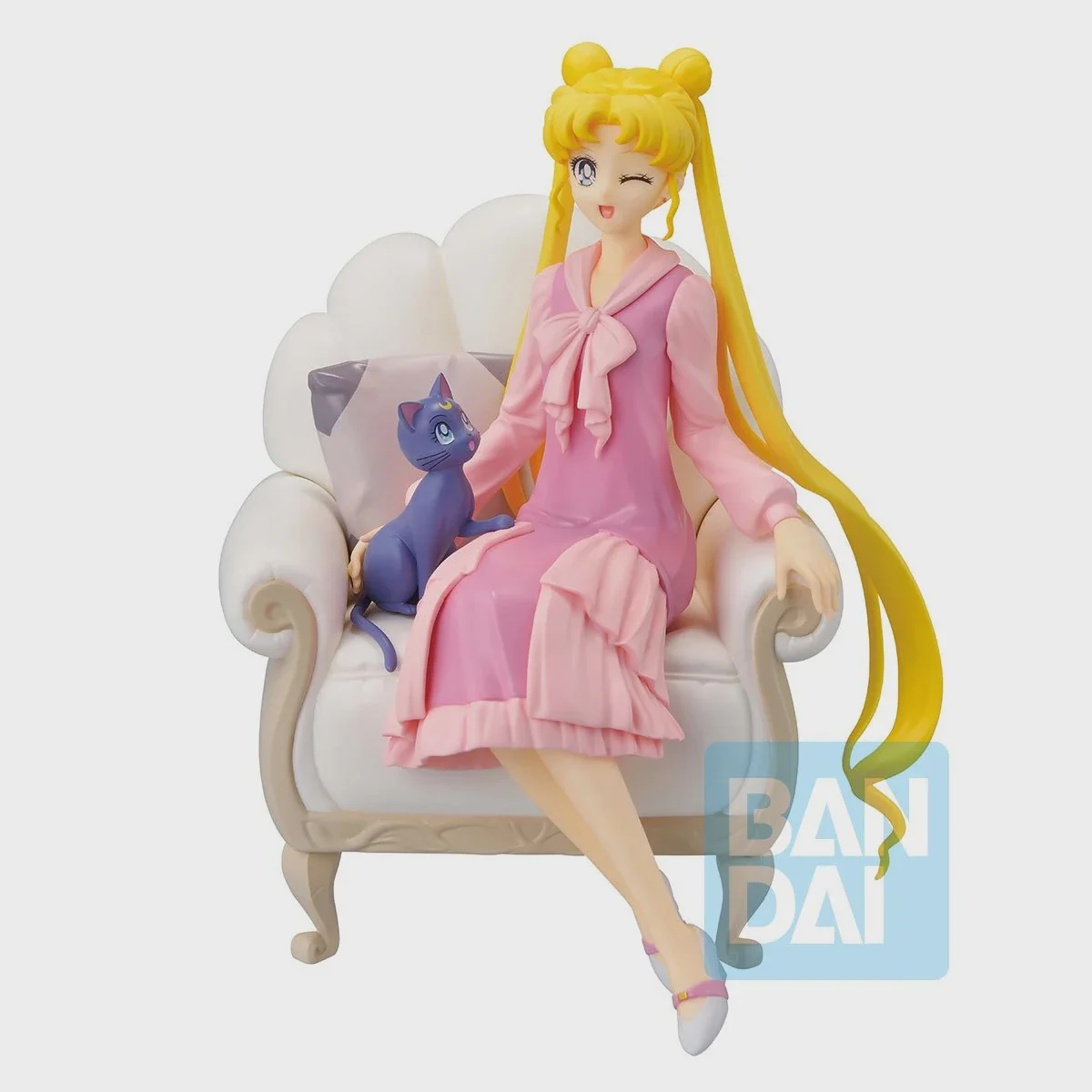Sailor Moon Cosmos The Movie Usagi and Luna Antique Style Ichiban Statue - Image 2
