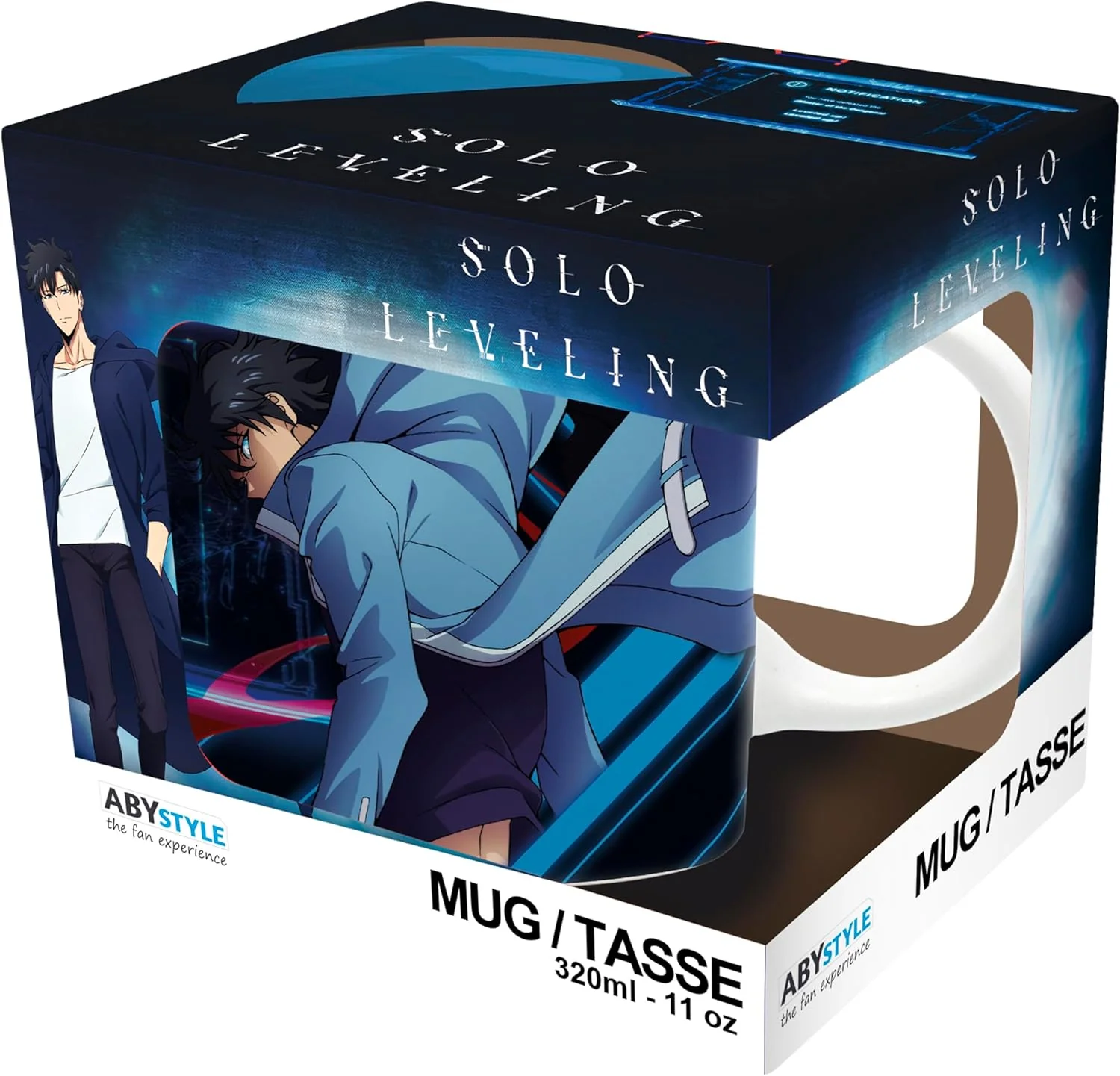 SOLO LEVELING TAZA 320 ML LEVELED UP!