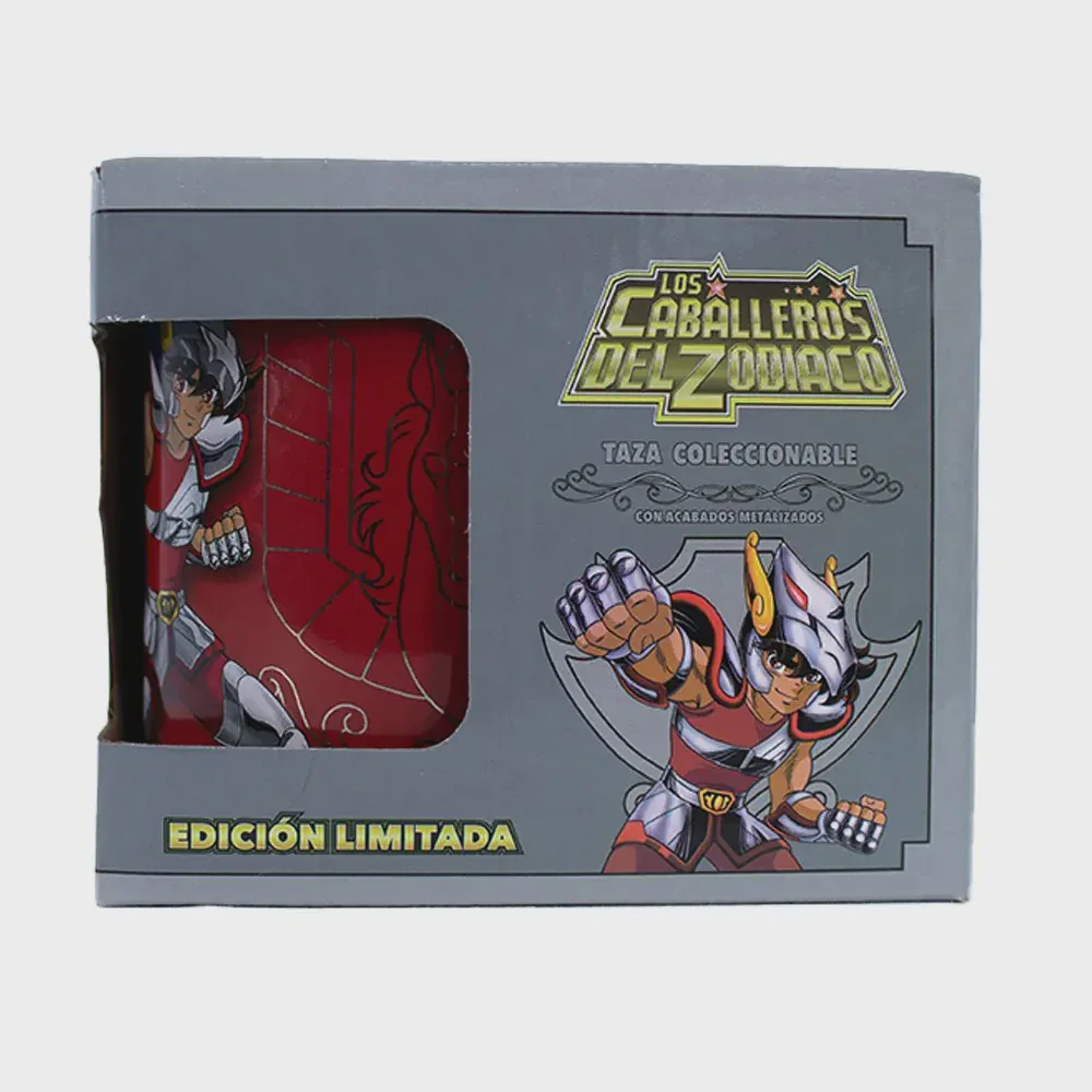 TAZA CABALLEROS DEL ZODIACO SEIYA DE PEGASO