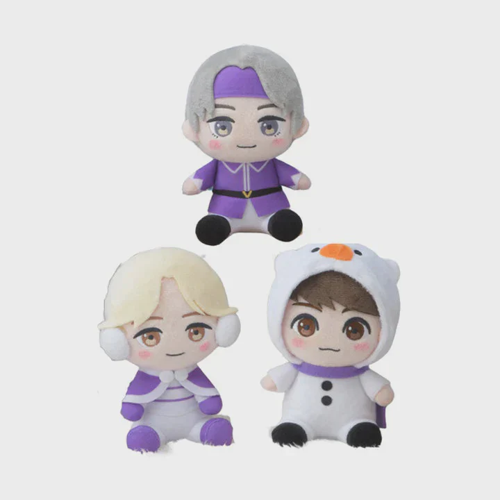 TinyTAN "Purple Holidays" MPSit-Down Plush "Jimin & V & Jung Kook"