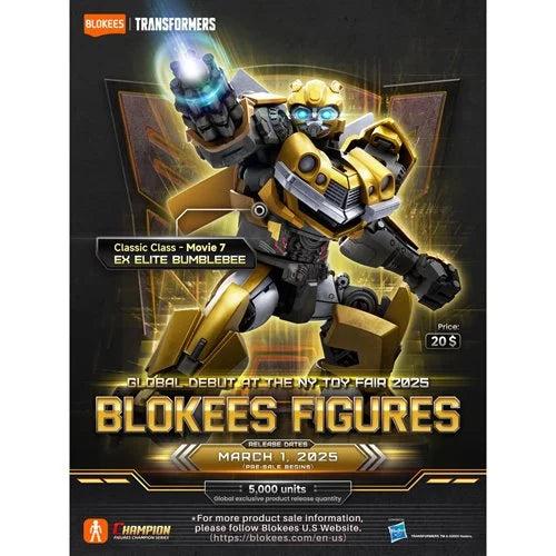 Transformers Classic Class Rise of the Beasts EX Elite Gold Plated Bumblebee Blokees Model Kit - Image 3