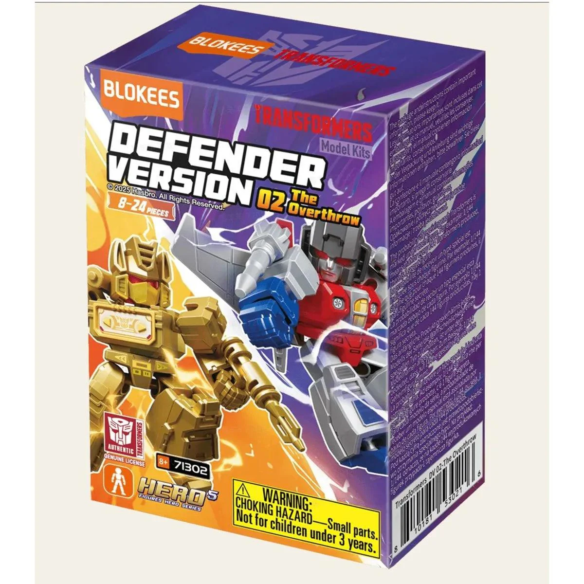 TRANSFORMERS DEFENDER VERSION 02 THE OVERTHROW BLOKEES MINI MODEL KIT - Image 3