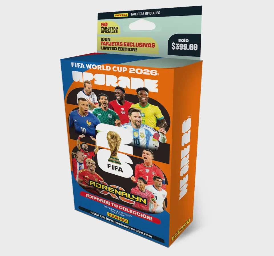 WORLD CUP 2026 TCG BLASTER BOX (8 Packets + 2 LE Cards) ADRENALYN XL