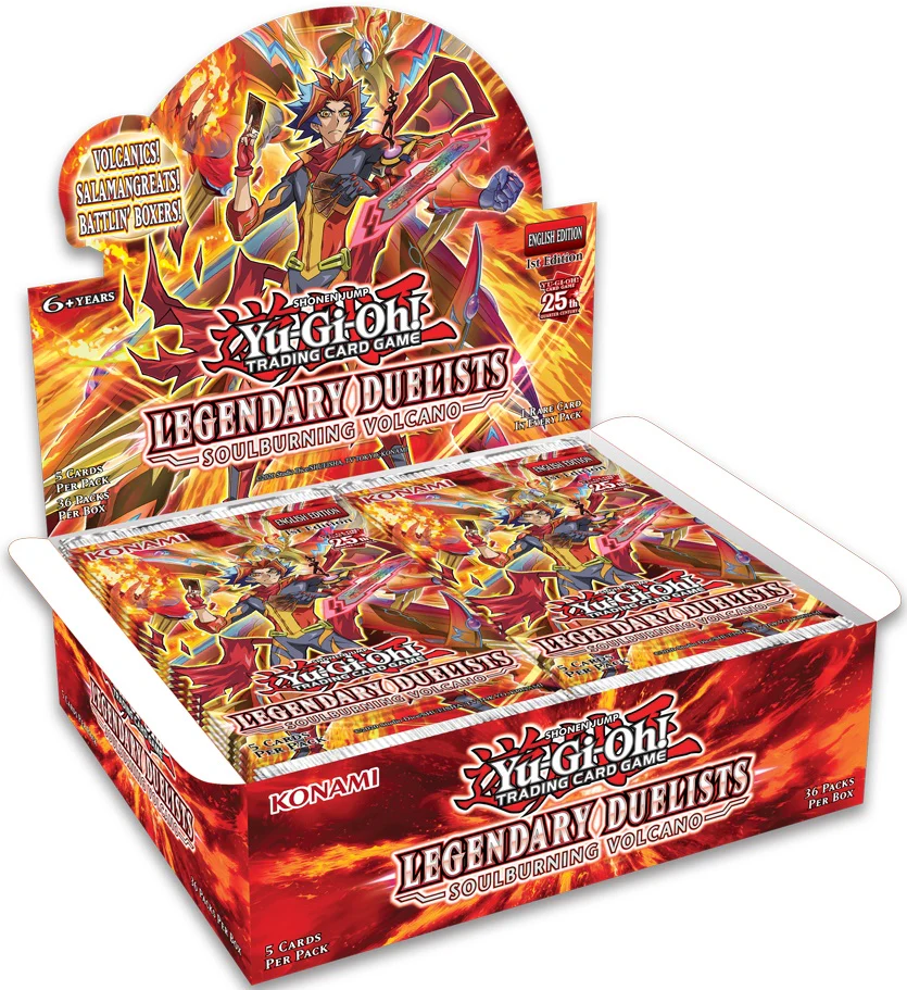 YU GI OH TCG LEGENDARY DUELISTS SOULBURNING VOLCANO DISPLAY